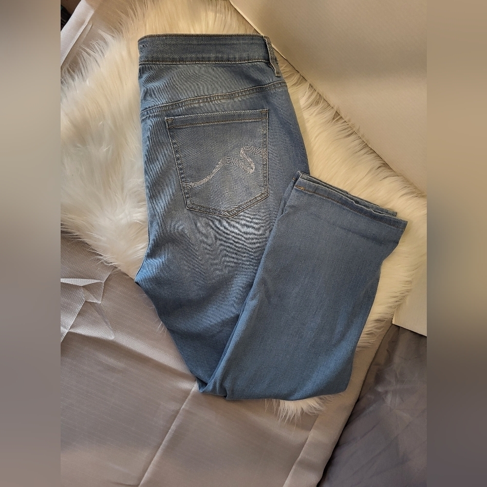 Santana Women's Straight Leg Jeans - Light Blue, Size 14 (34)